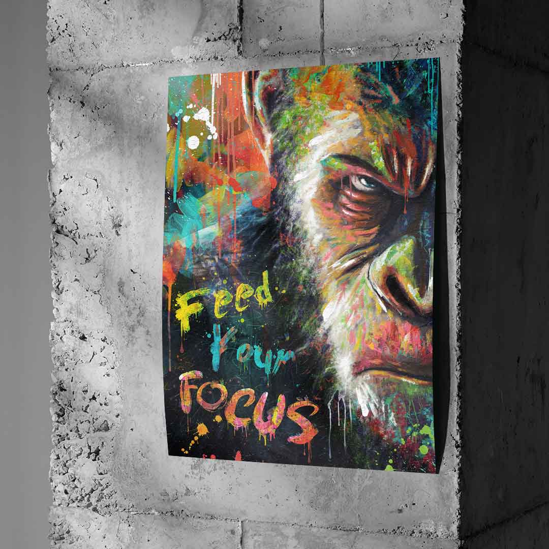 Feed your focus #Monkey - Poster