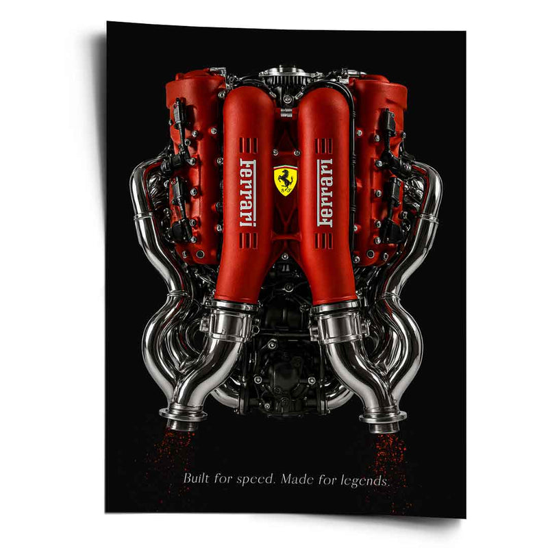 Ferrari Engine - Poster