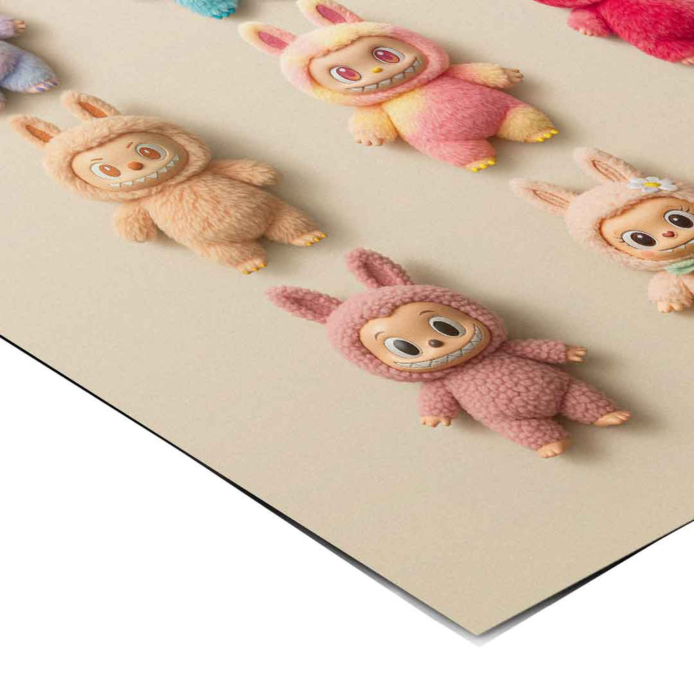 Flat Labubu Collection - Poster