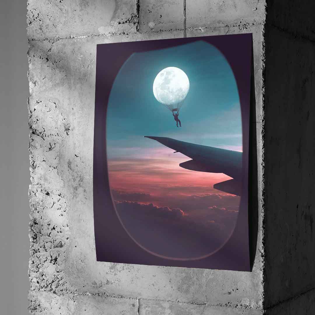 Fly with the Moon - Poster
