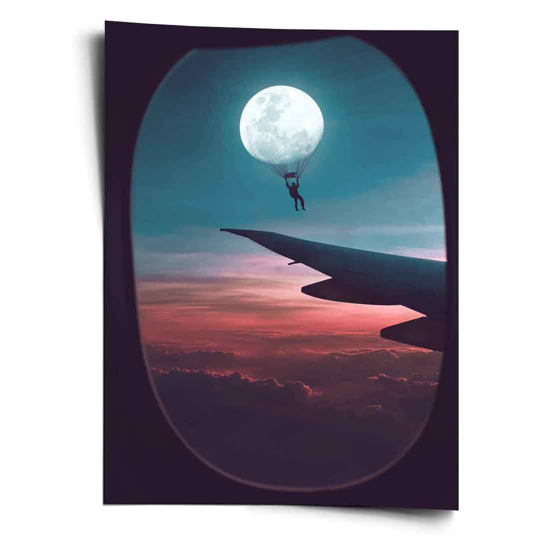 Fly with the Moon - Poster