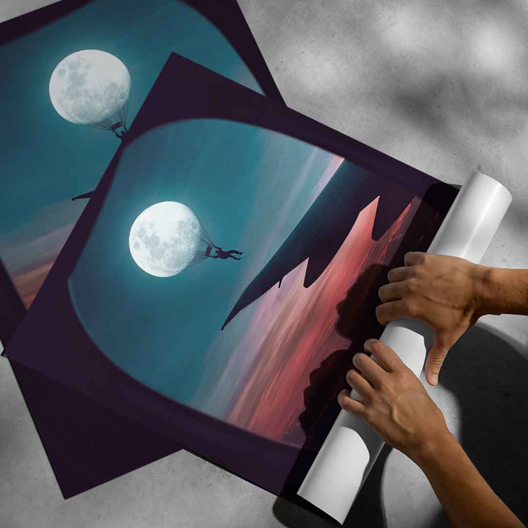 Fly with the Moon - Poster