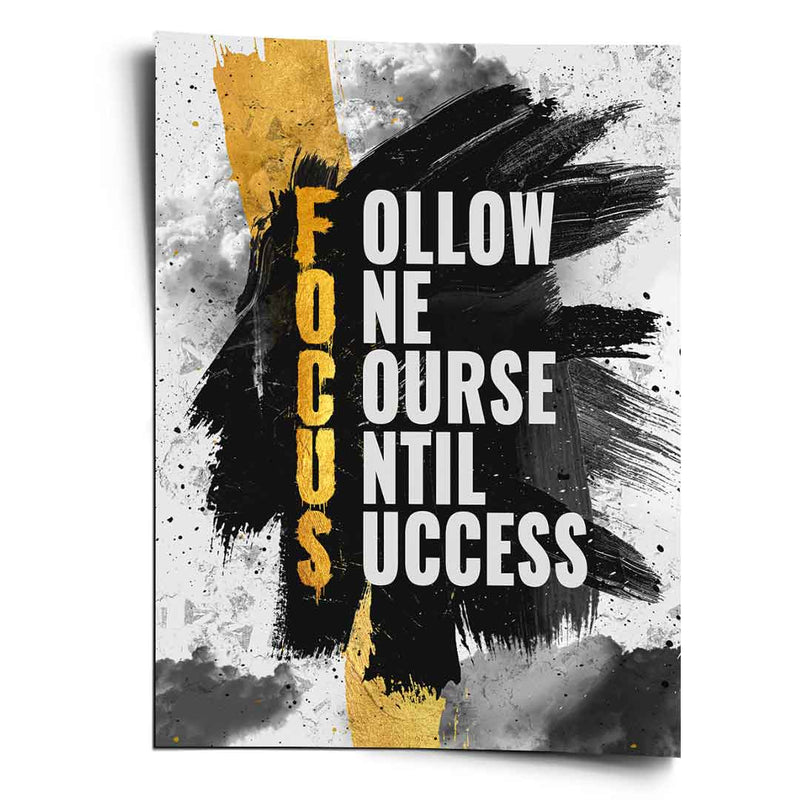 Follow One Course UNTIL SUCCESS - POSTER