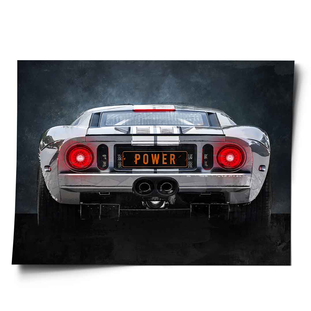 Ford GT Backside - Poster