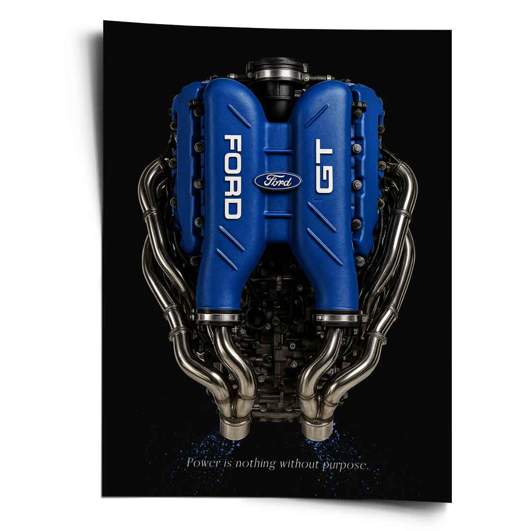 Ford GT Engine - Poster