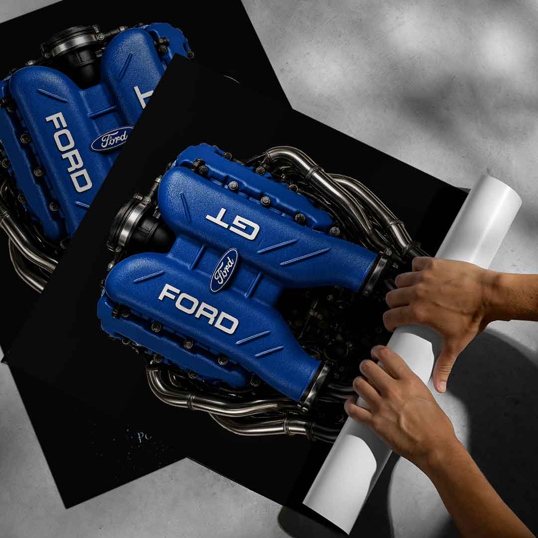 Ford GT Engine - Poster