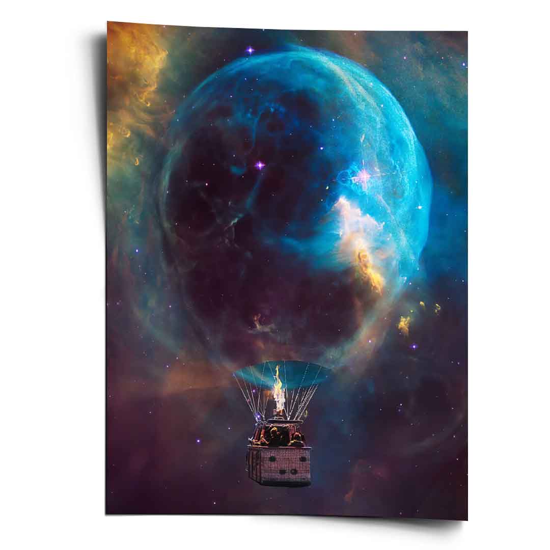 Galaxy Balloon - Poster