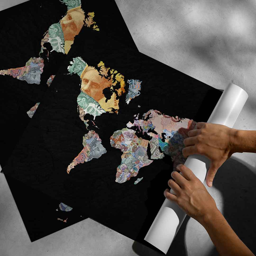 Money rules the world - Black Edition - Poster