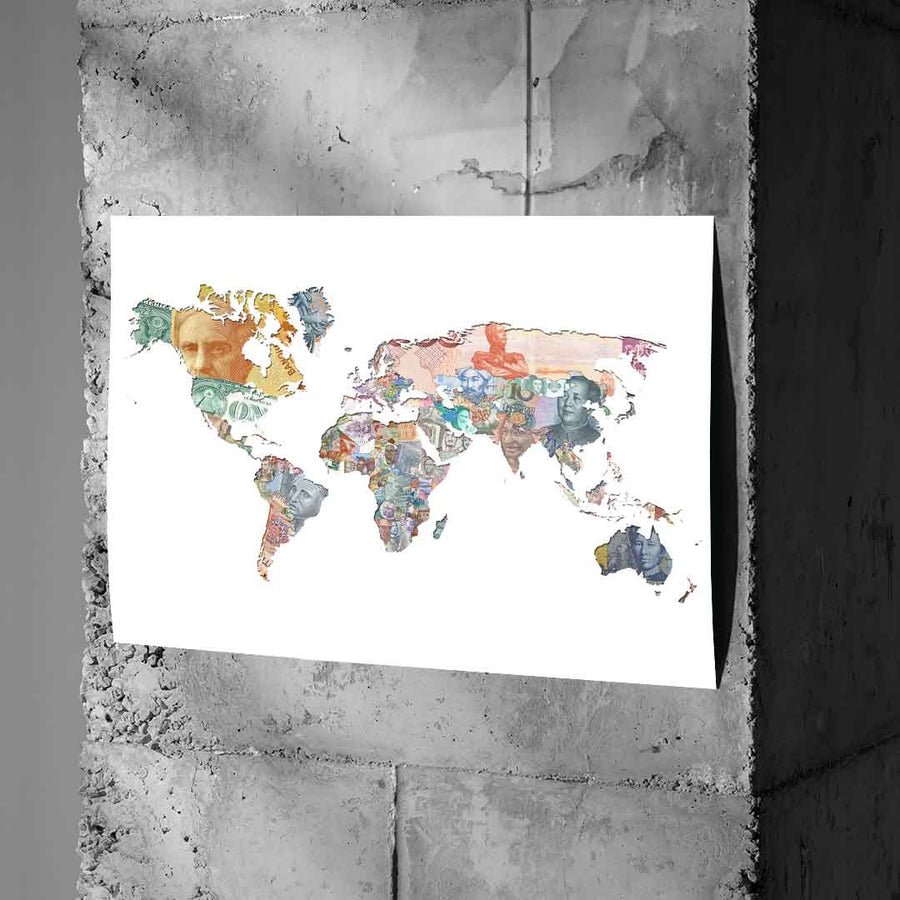 Money rules the world - White Edition - Poster
