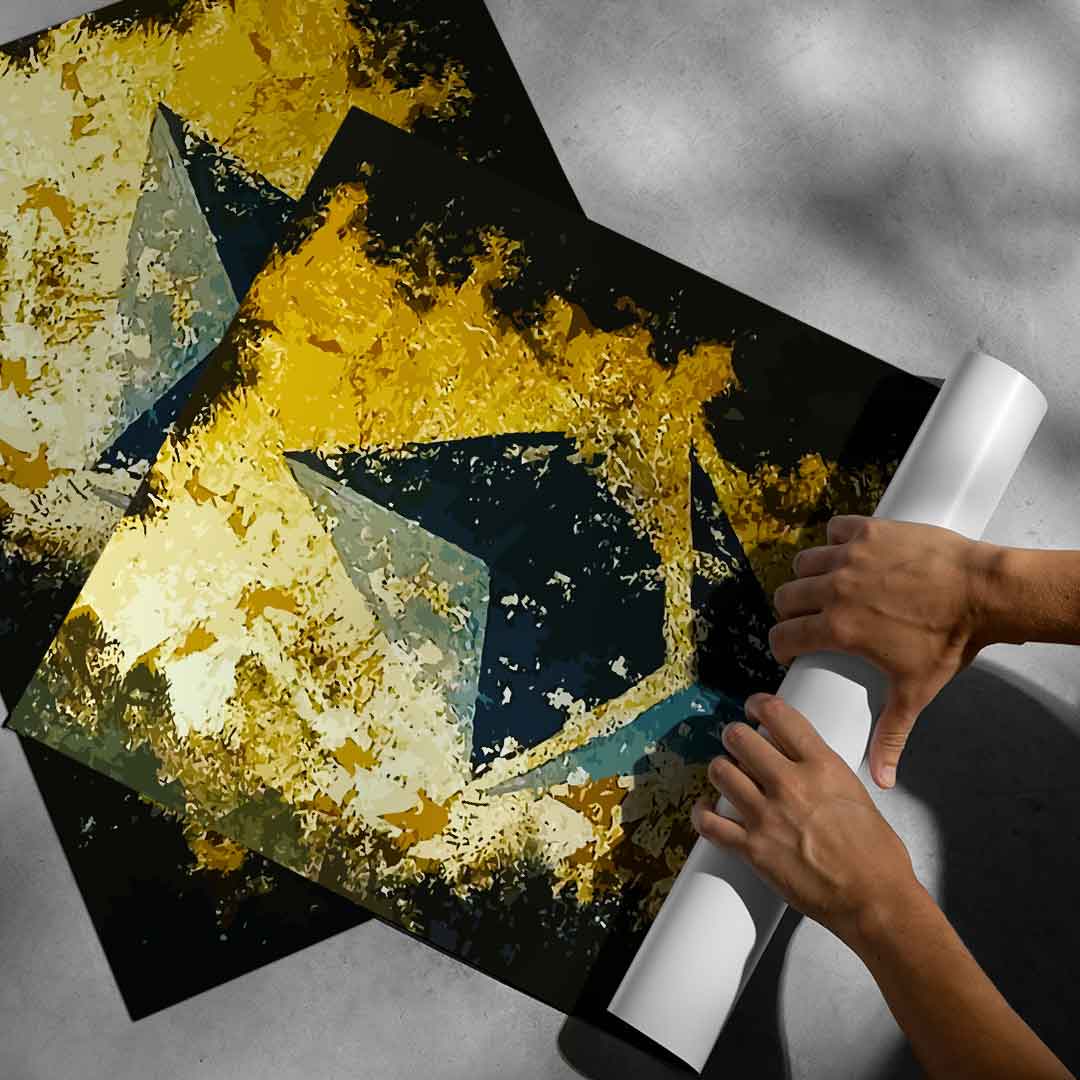 Golden Ethereum Poster