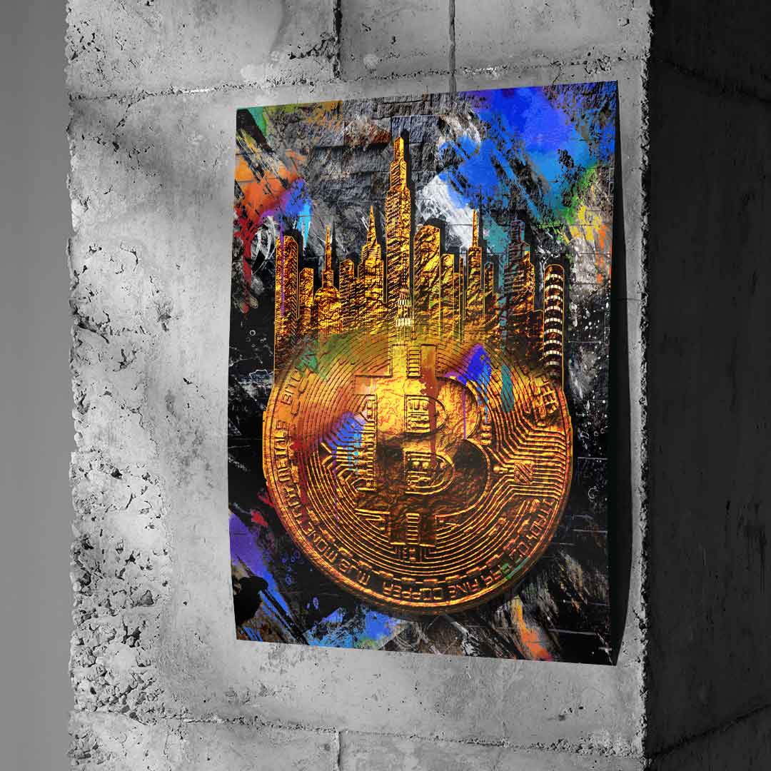 Graffiti Bitcoin - Poster