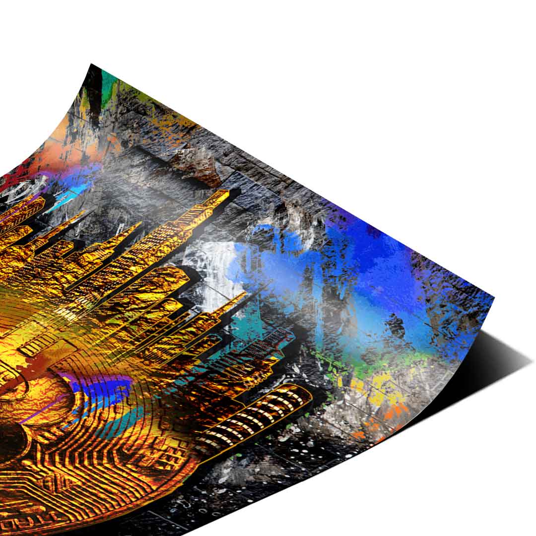 Graffiti Bitcoin - Poster