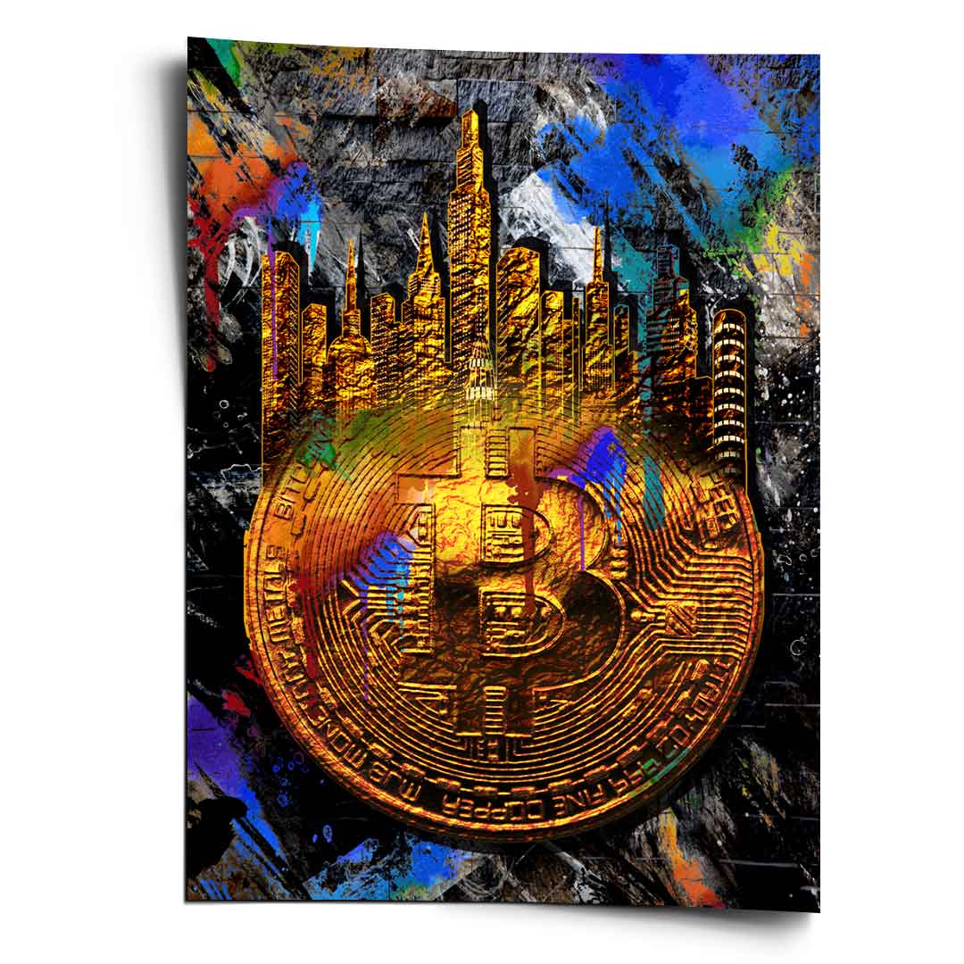 Graffiti Bitcoin - Poster