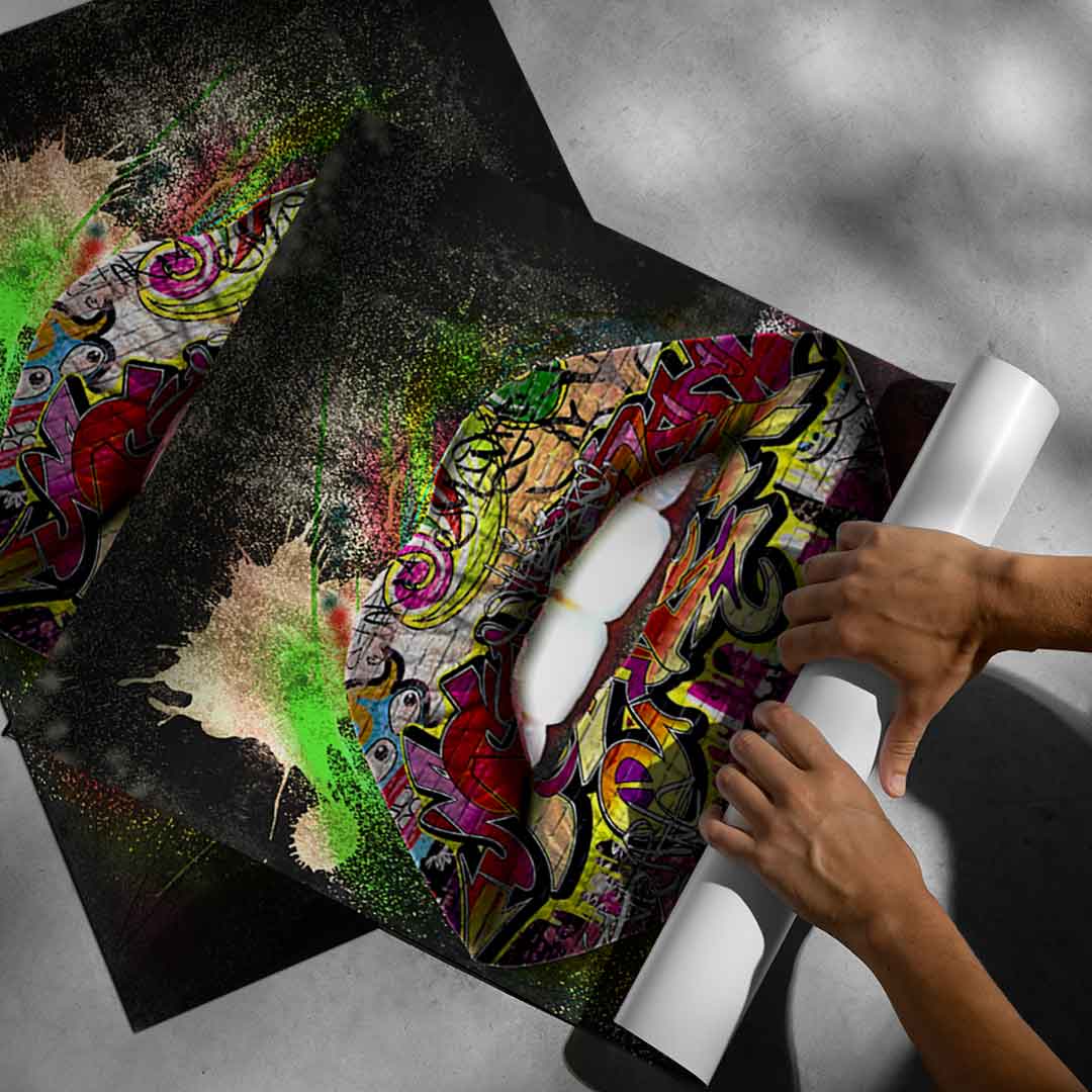 Graffiti Lips - Poster