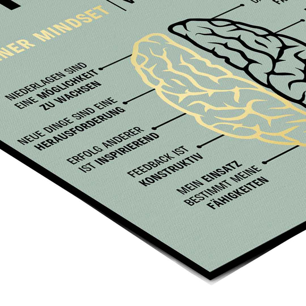 Growth mindset versus fixed mindset - poster