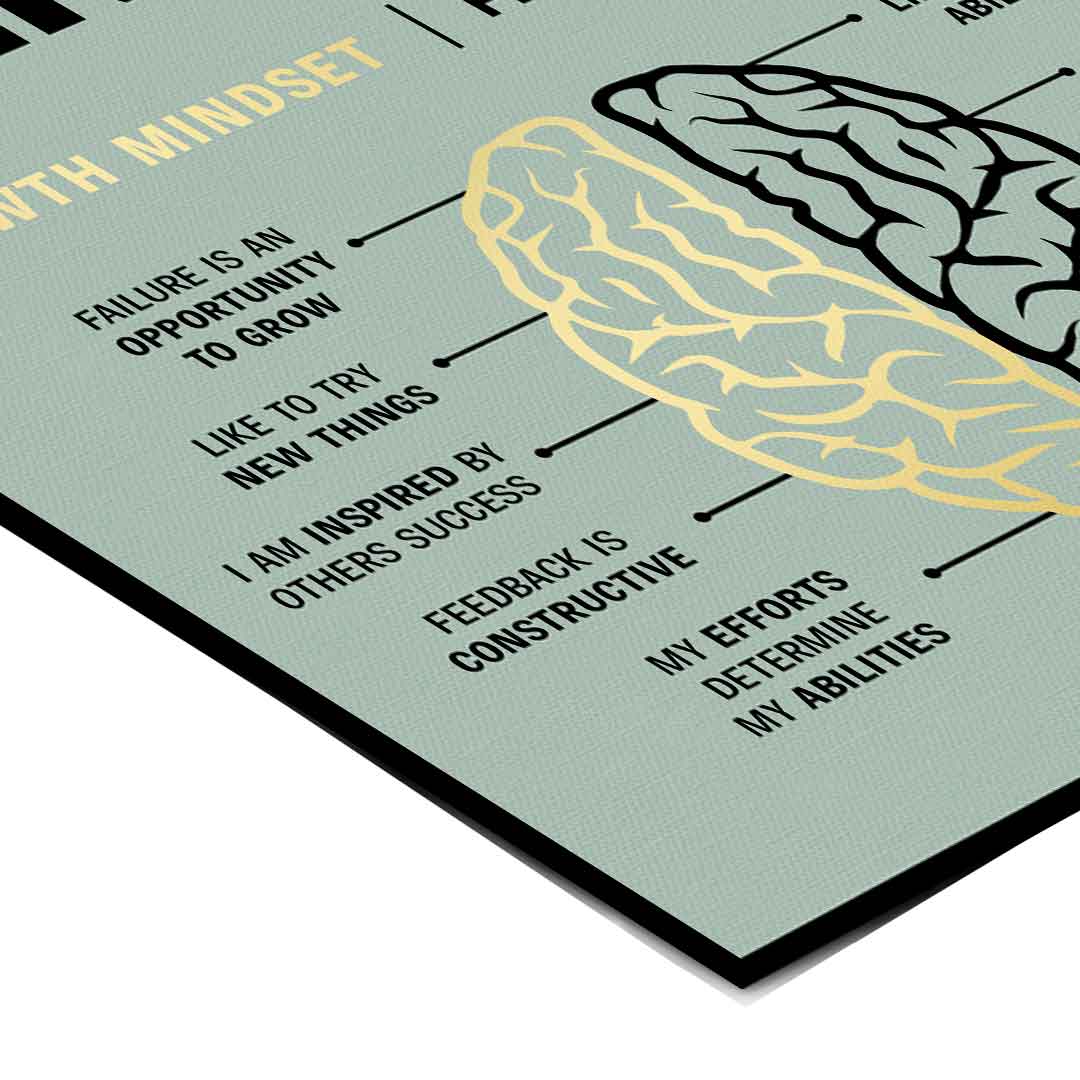 Growth mindset versus fixed mindset - Poster