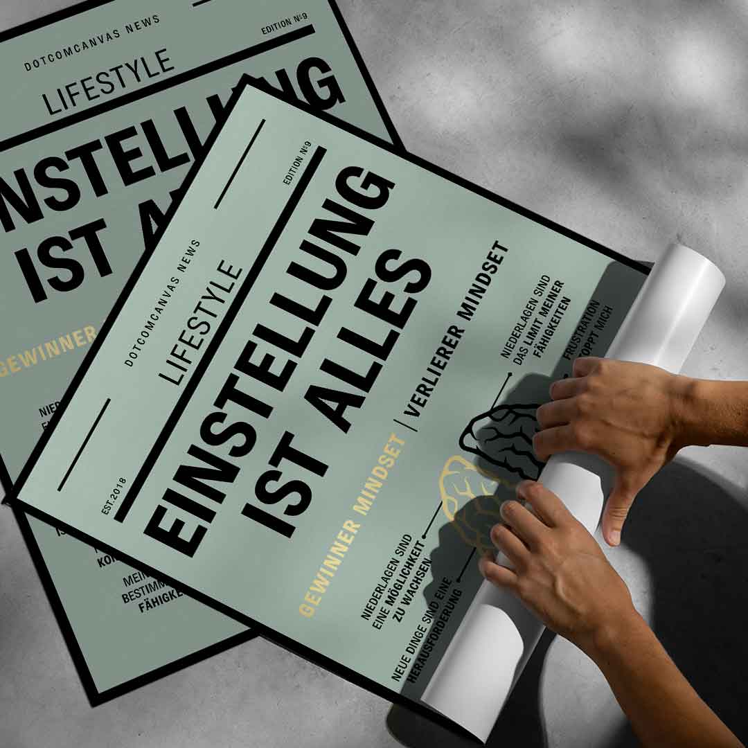 Growth mindset versus fixed mindset - poster