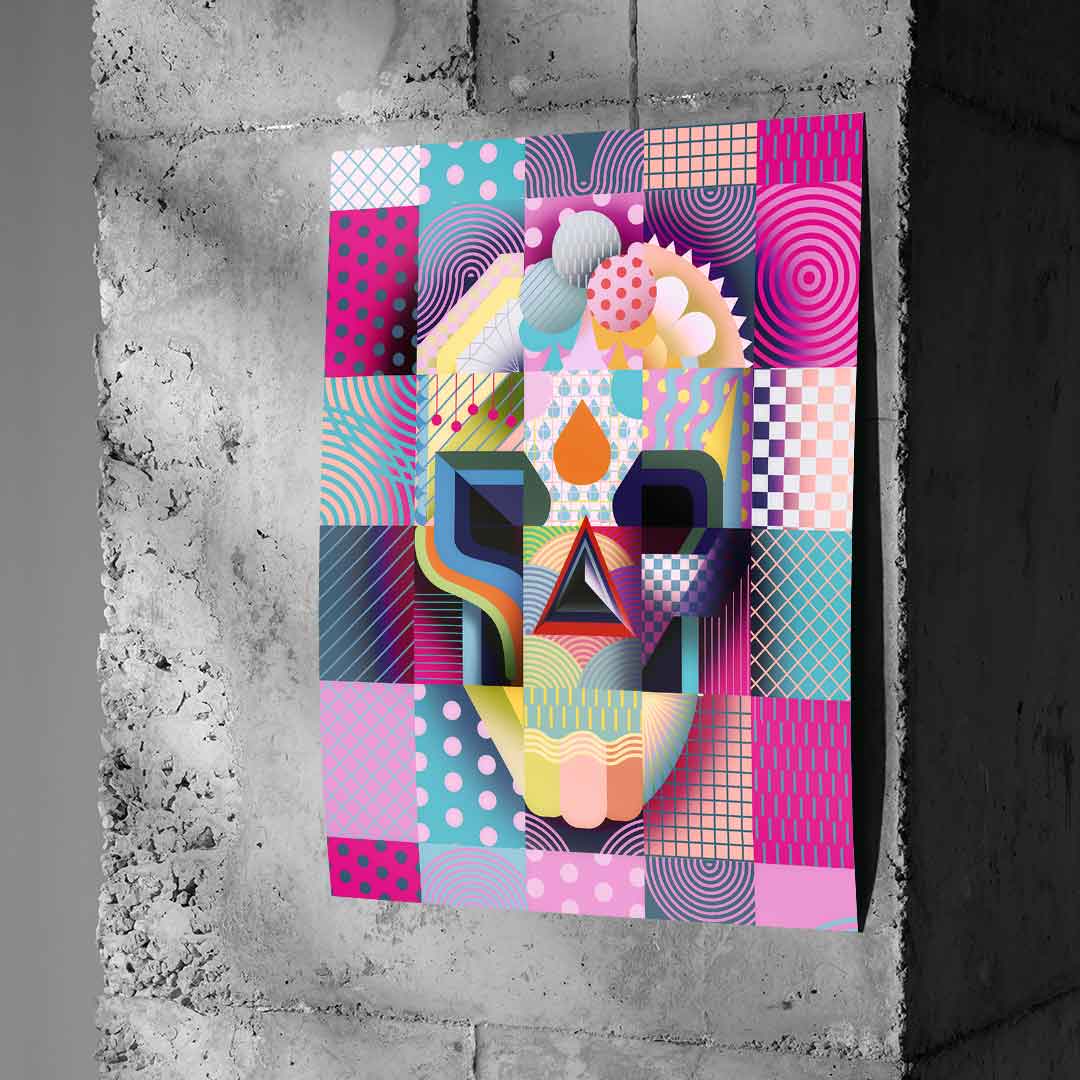 Happy Skull - Poster