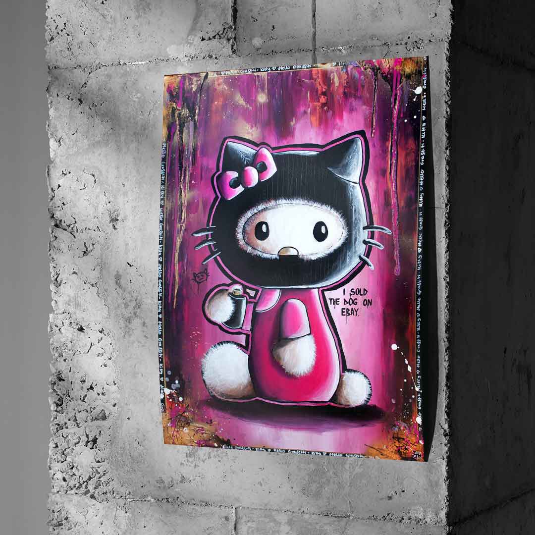 Hello Graffiti Kitty - Poster