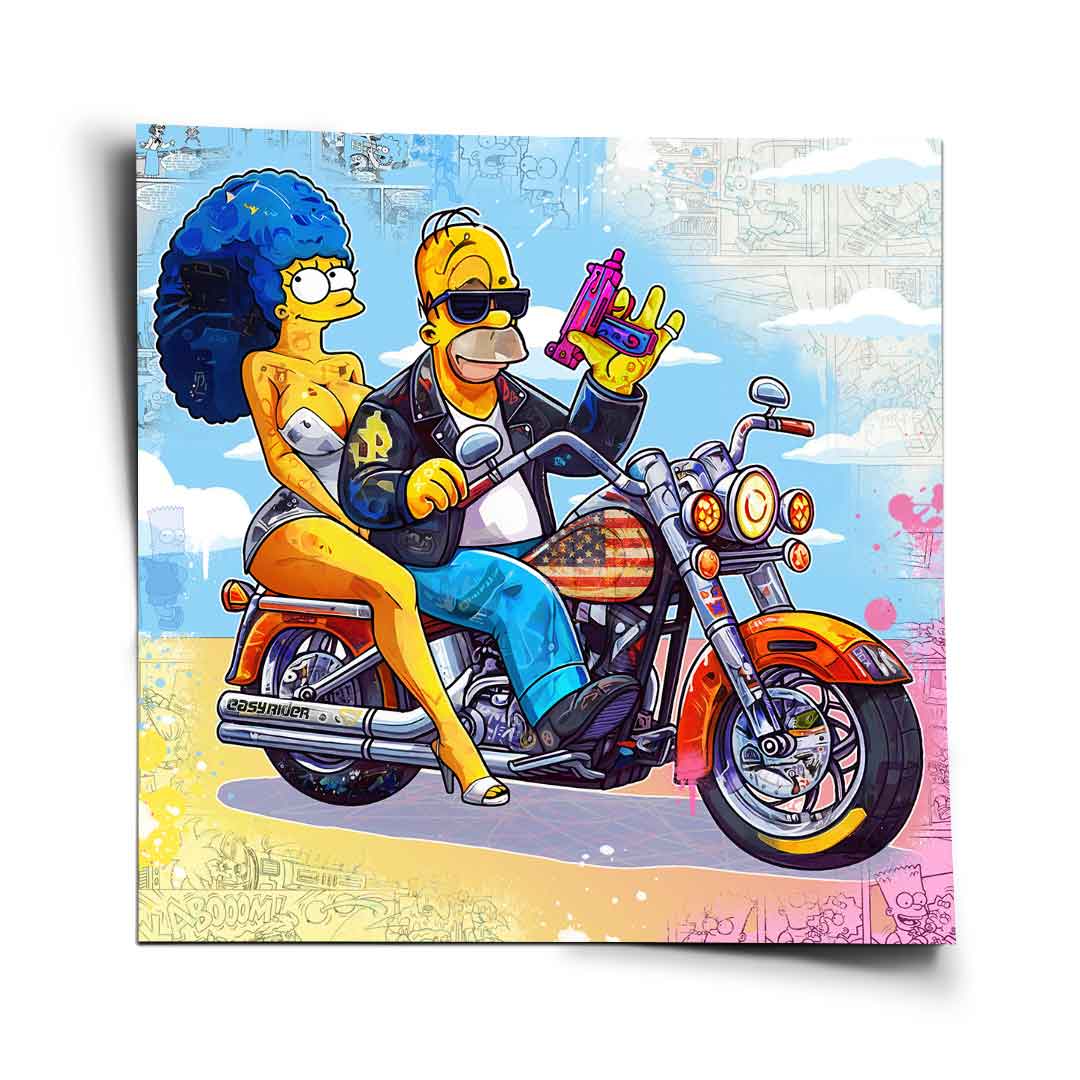 Homer & Marge - Poster