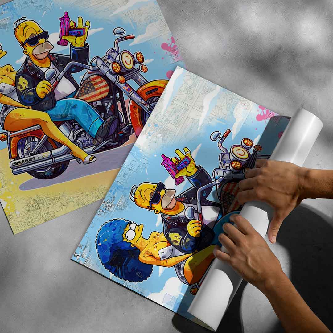 Homer & Marge - Poster