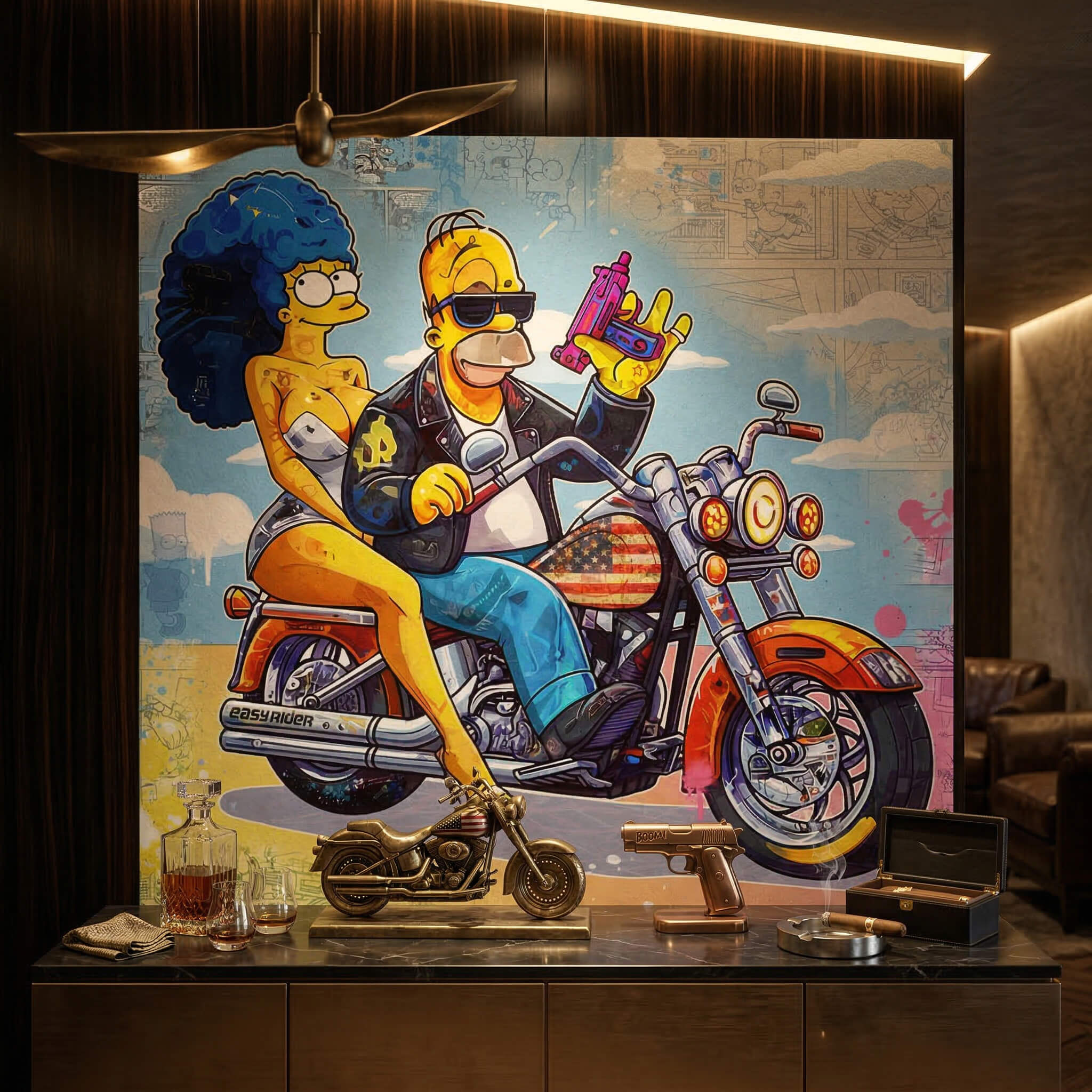 Homer & Marge - Poster