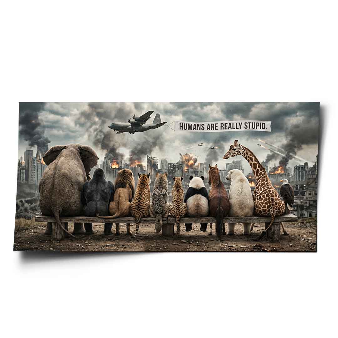 Humans are Really Stupid - Poster