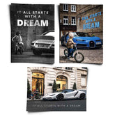IT ALL STARTS WITH A DREAM - Poster 3x