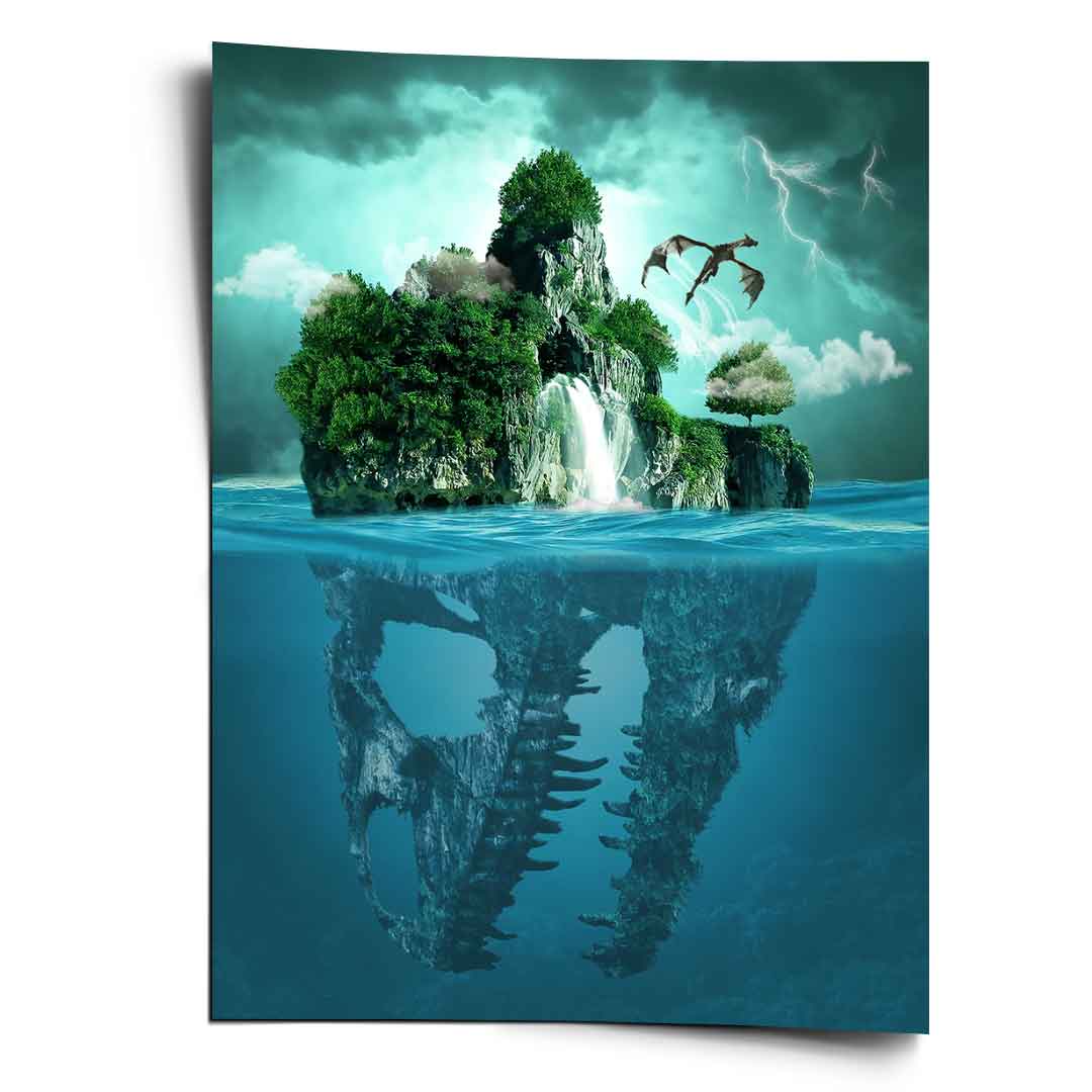 Island With Two Faces - Poster