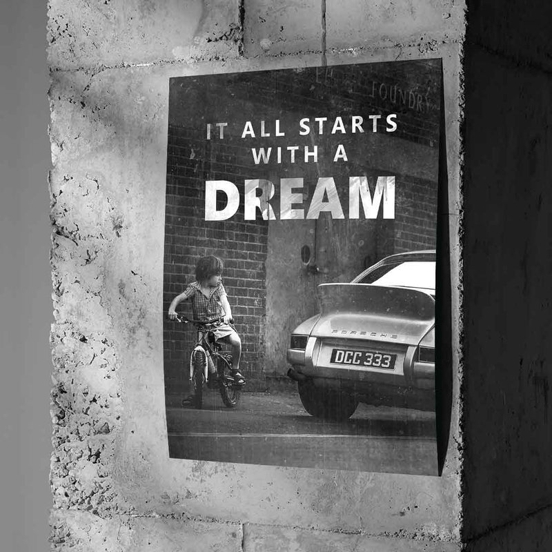 It all starts with a dream poster