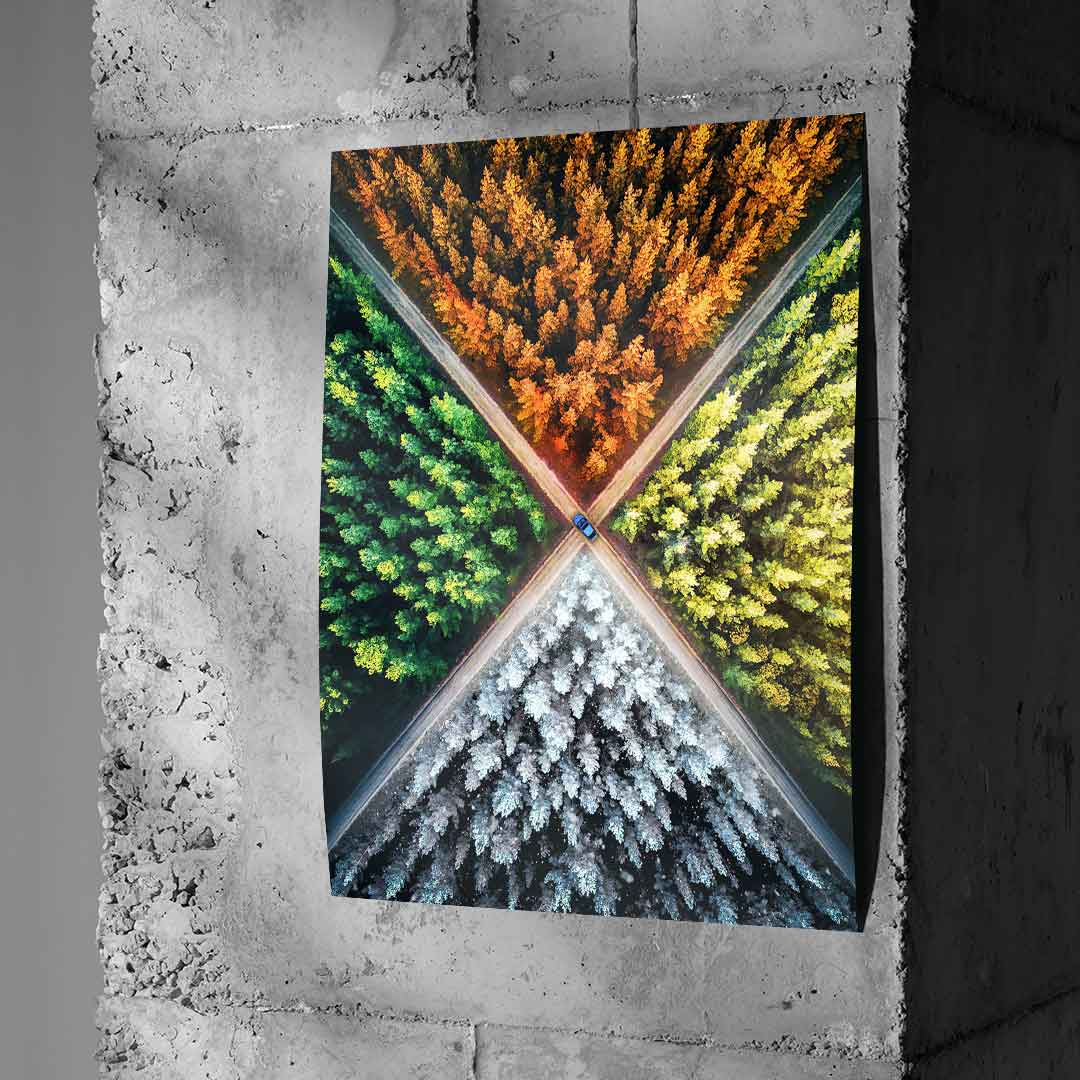 Seasons cycle - poster