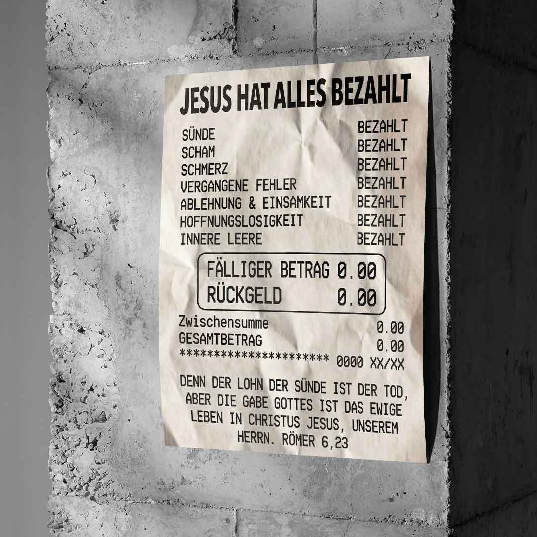 Jesus Paid It All - Poster