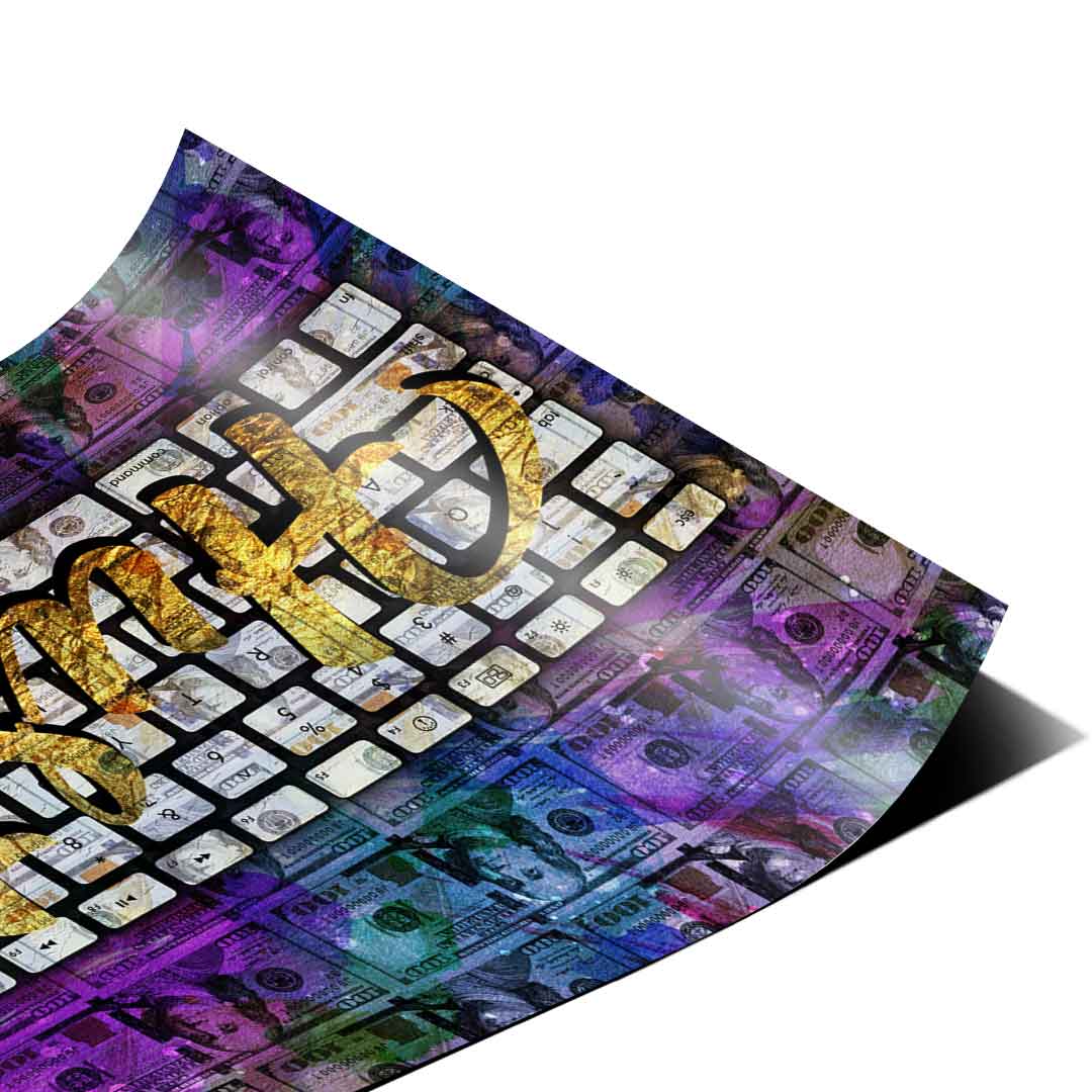 Keyboard to hustle - Poster