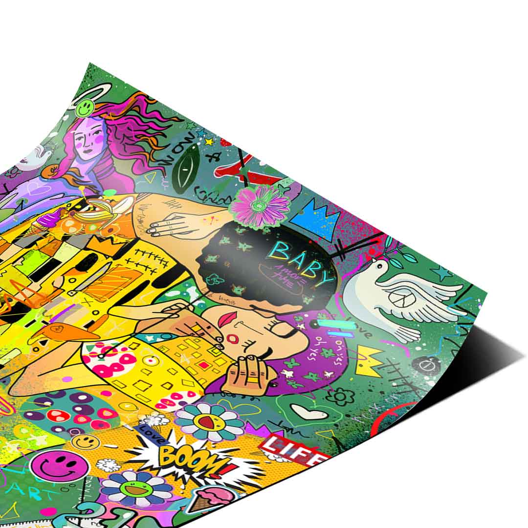 Klimt Green - Poster