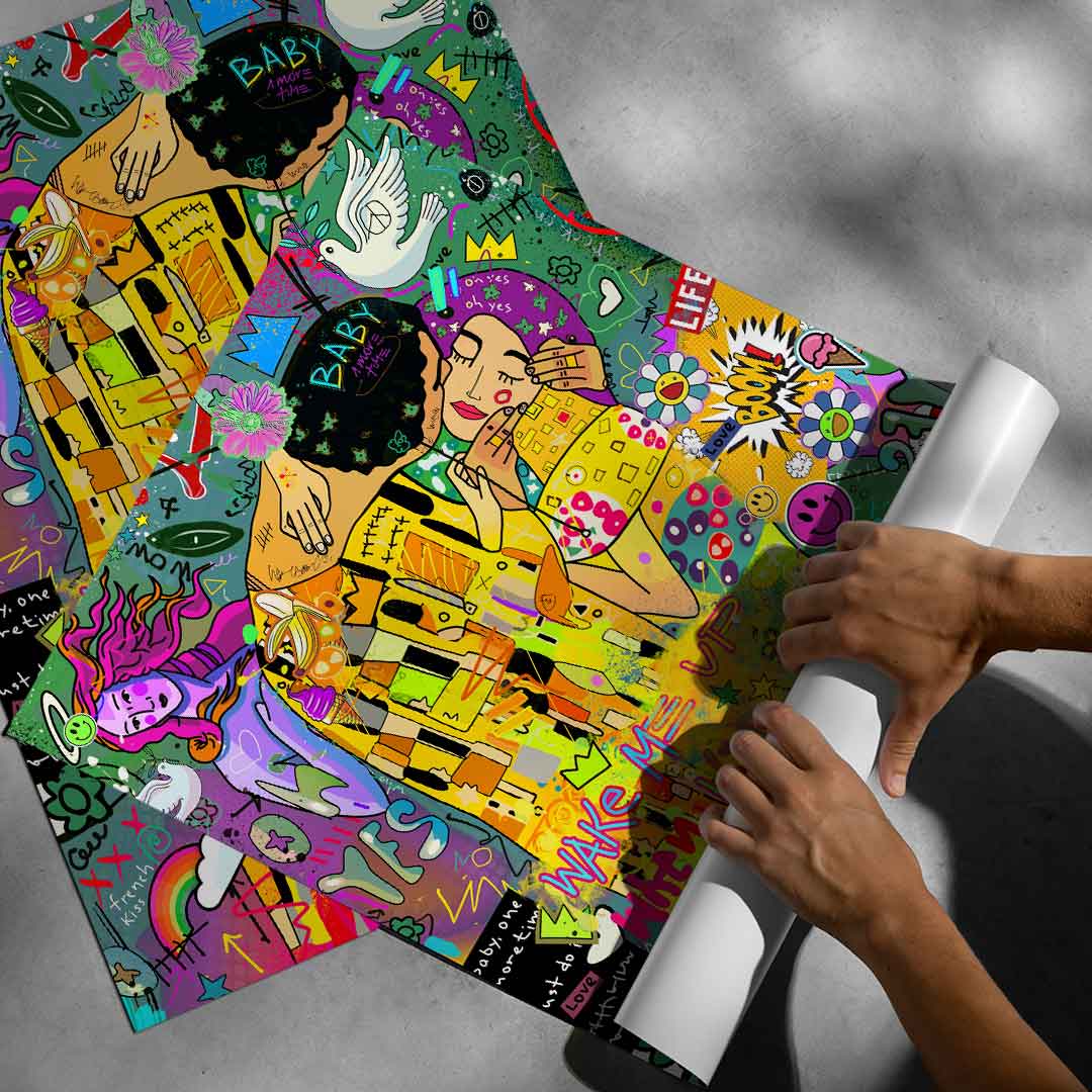 Klimt Green - Poster