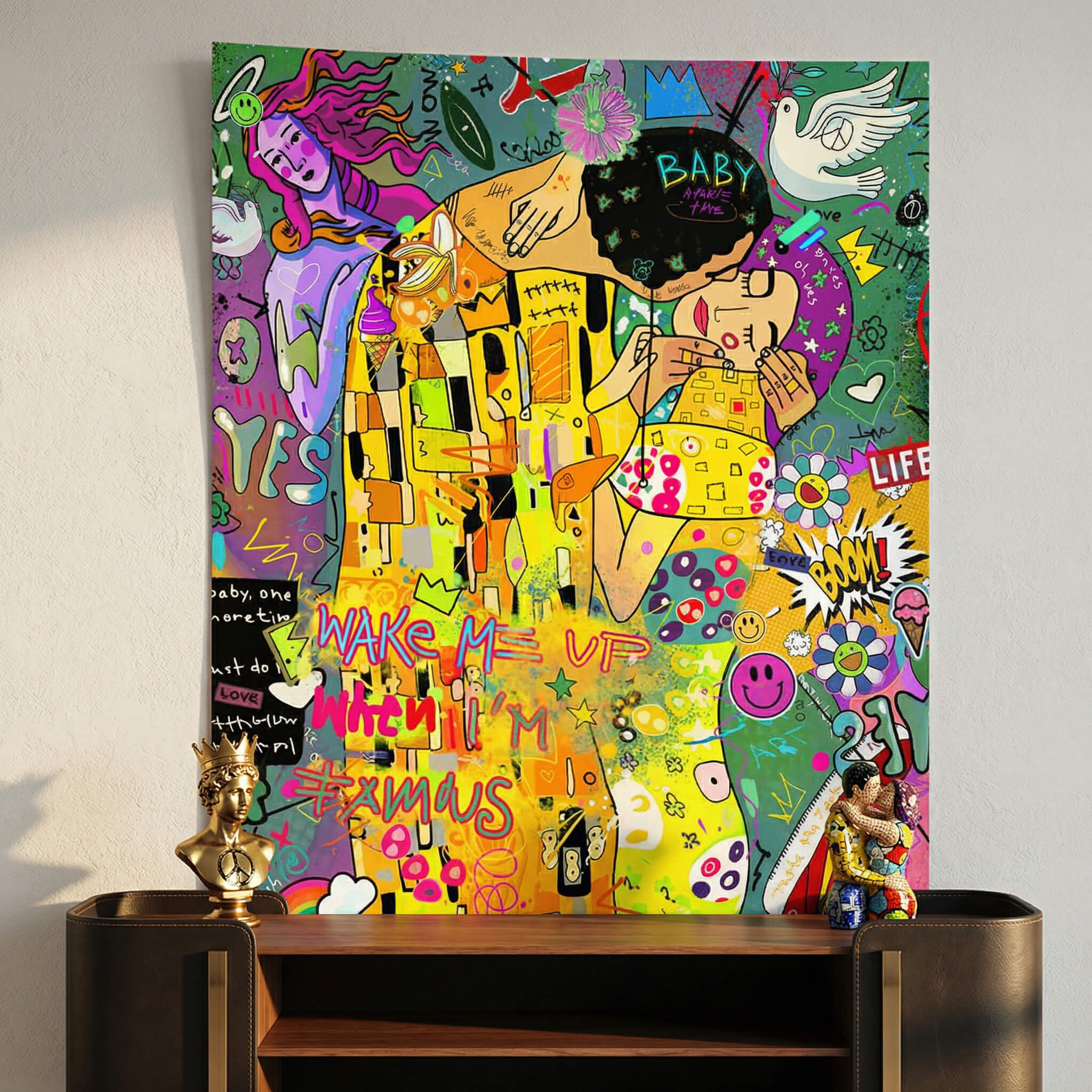 Klimt Green - Poster