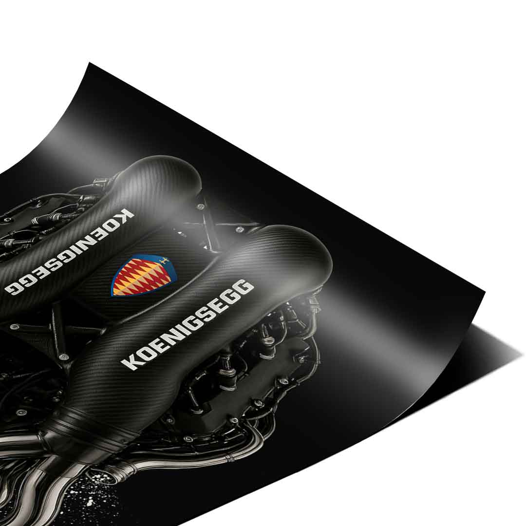 Koenigsegg Engine - Poster