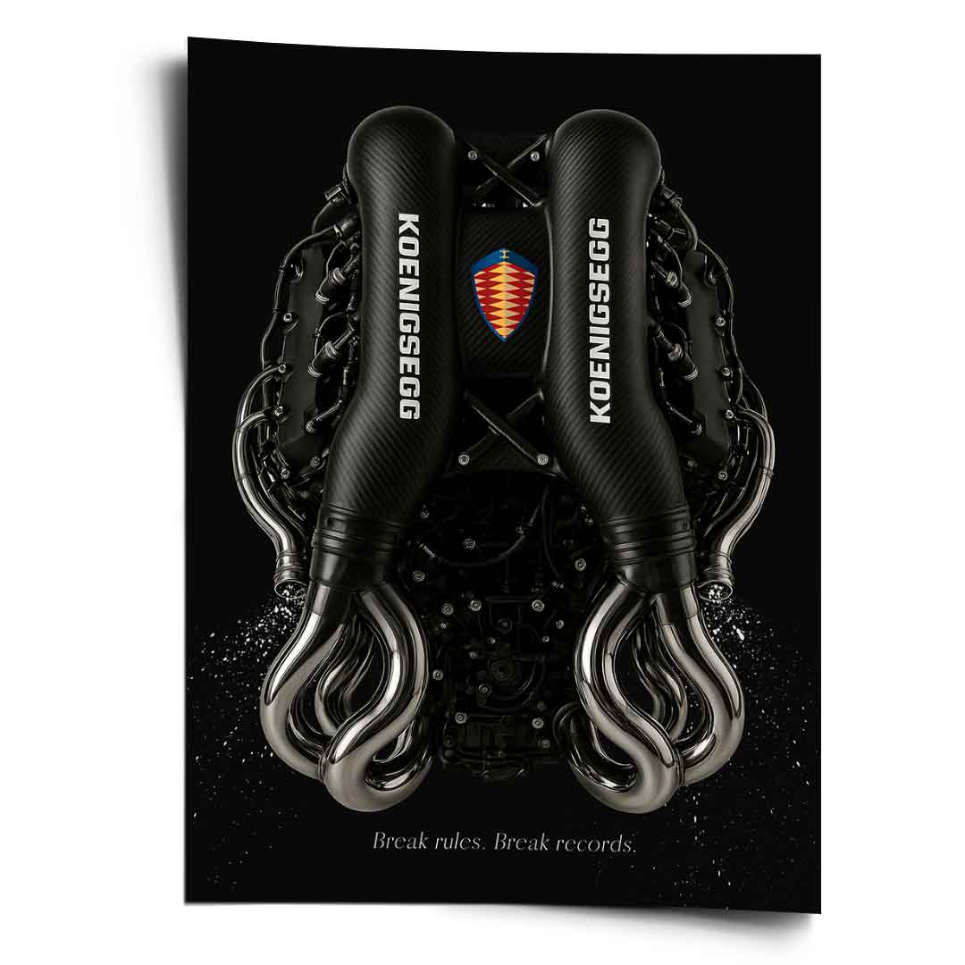 Koenigsegg Engine - Poster