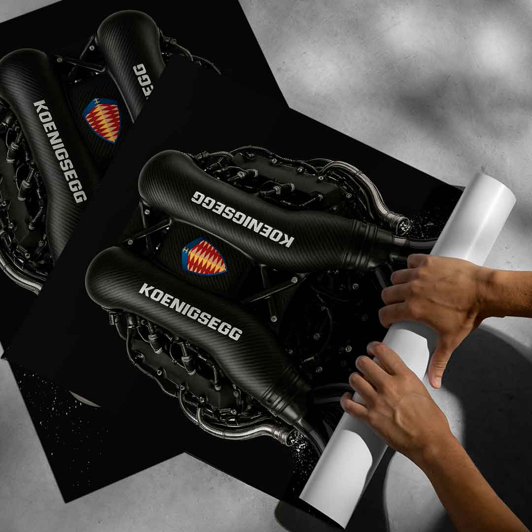 Koenigsegg Engine - Poster