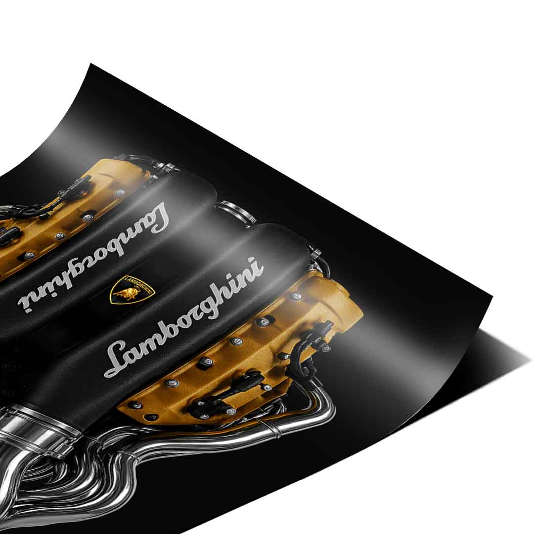 Lamborghini Engine - Poster
