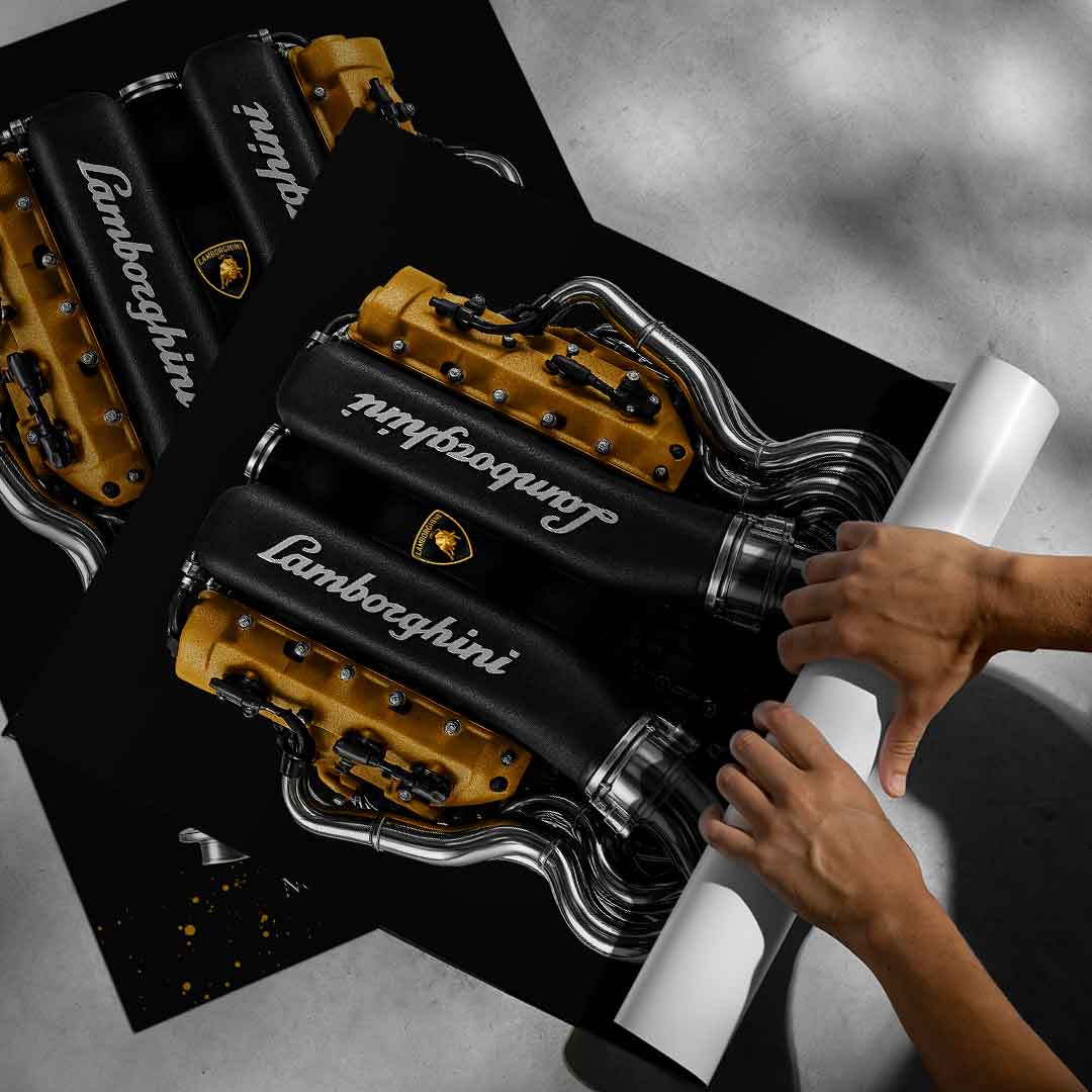 Lamborghini Engine - Poster