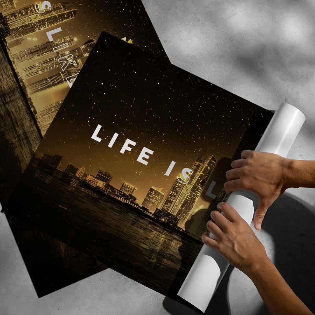 Life is like a game - Poster