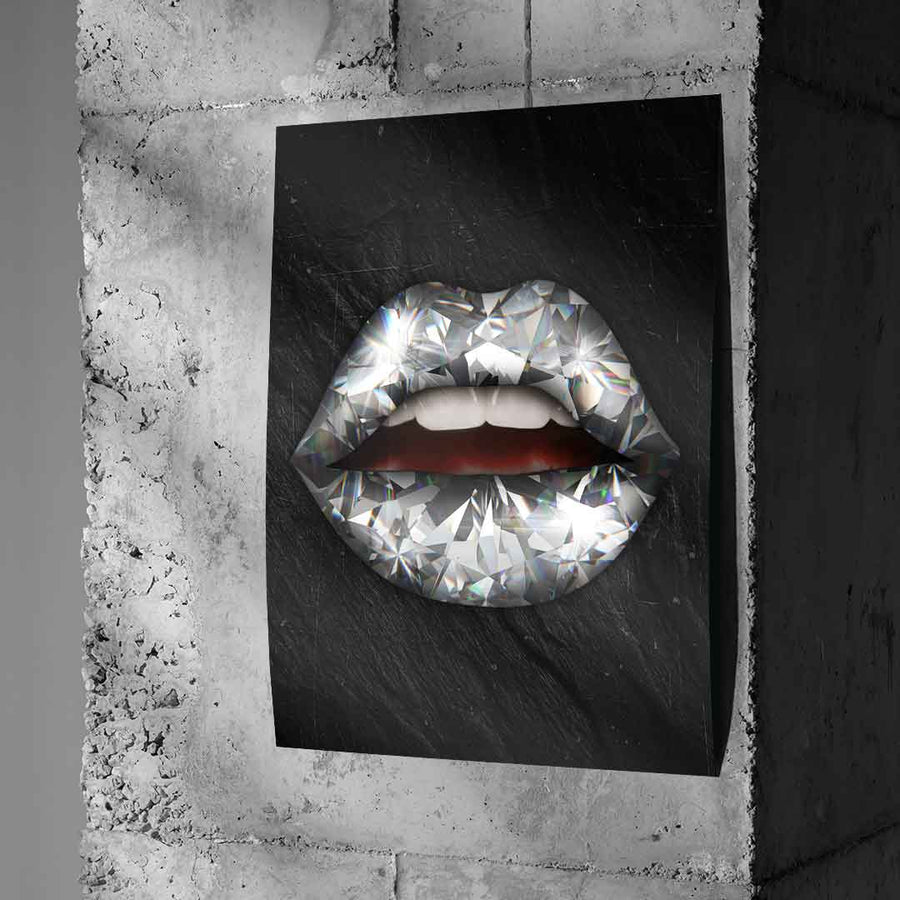 Lippen x Diamant - Poster