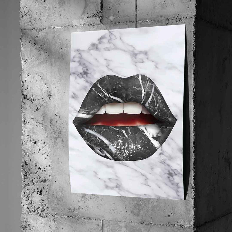Lippen x Marmor - Poster