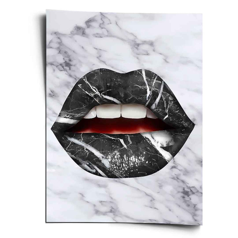 Lippen x Marmor - Poster
