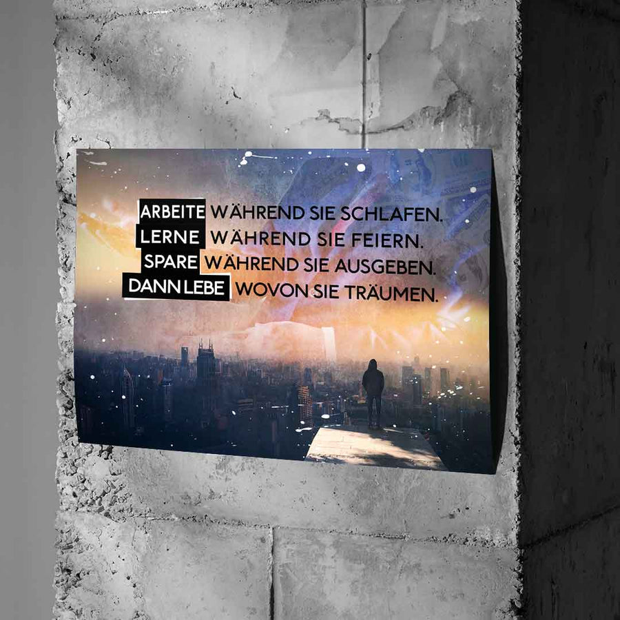 Żyj tak, jak oni marzą - Plakat