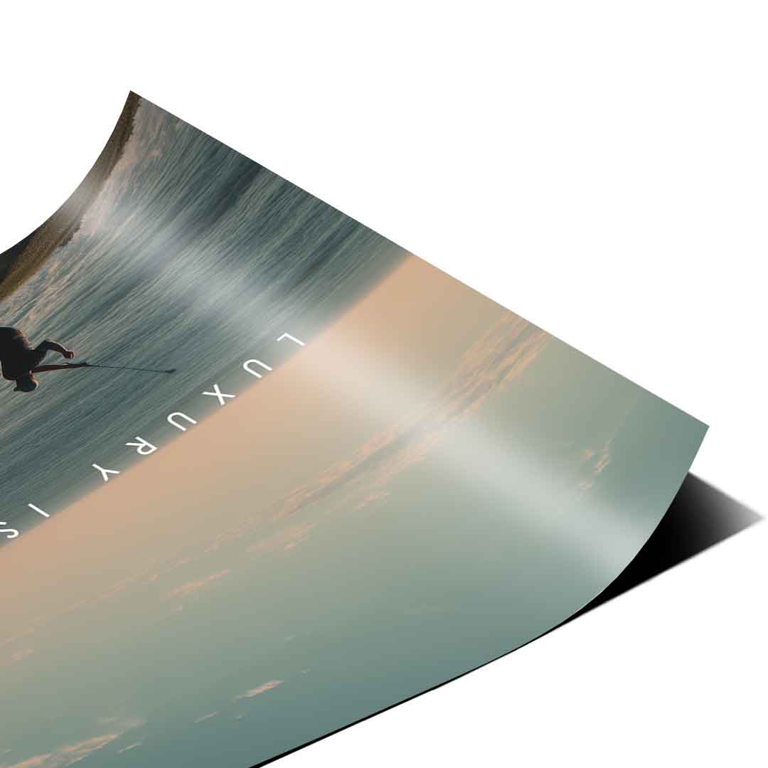 Luxury is Focus in Motion - Poster