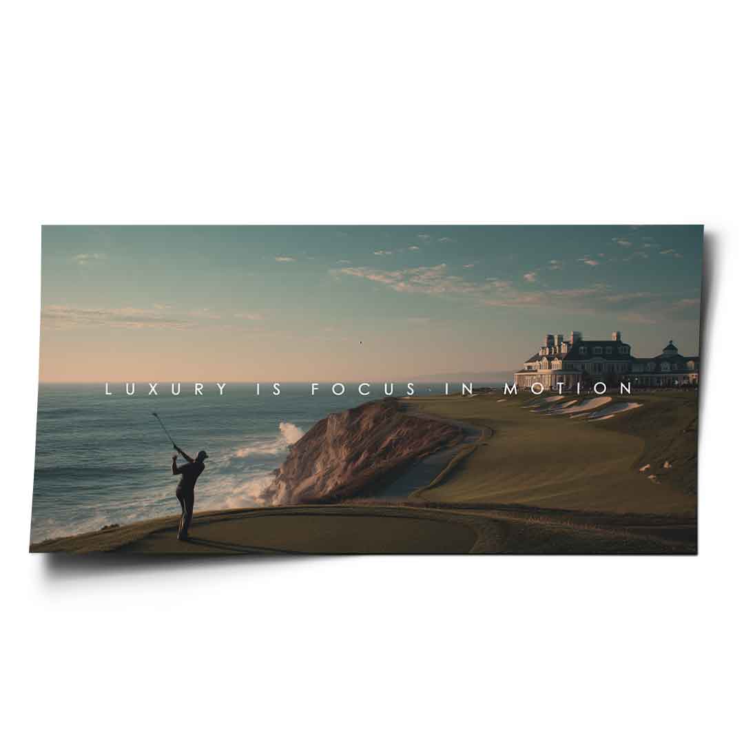 Luxury is Focus in Motion - Poster