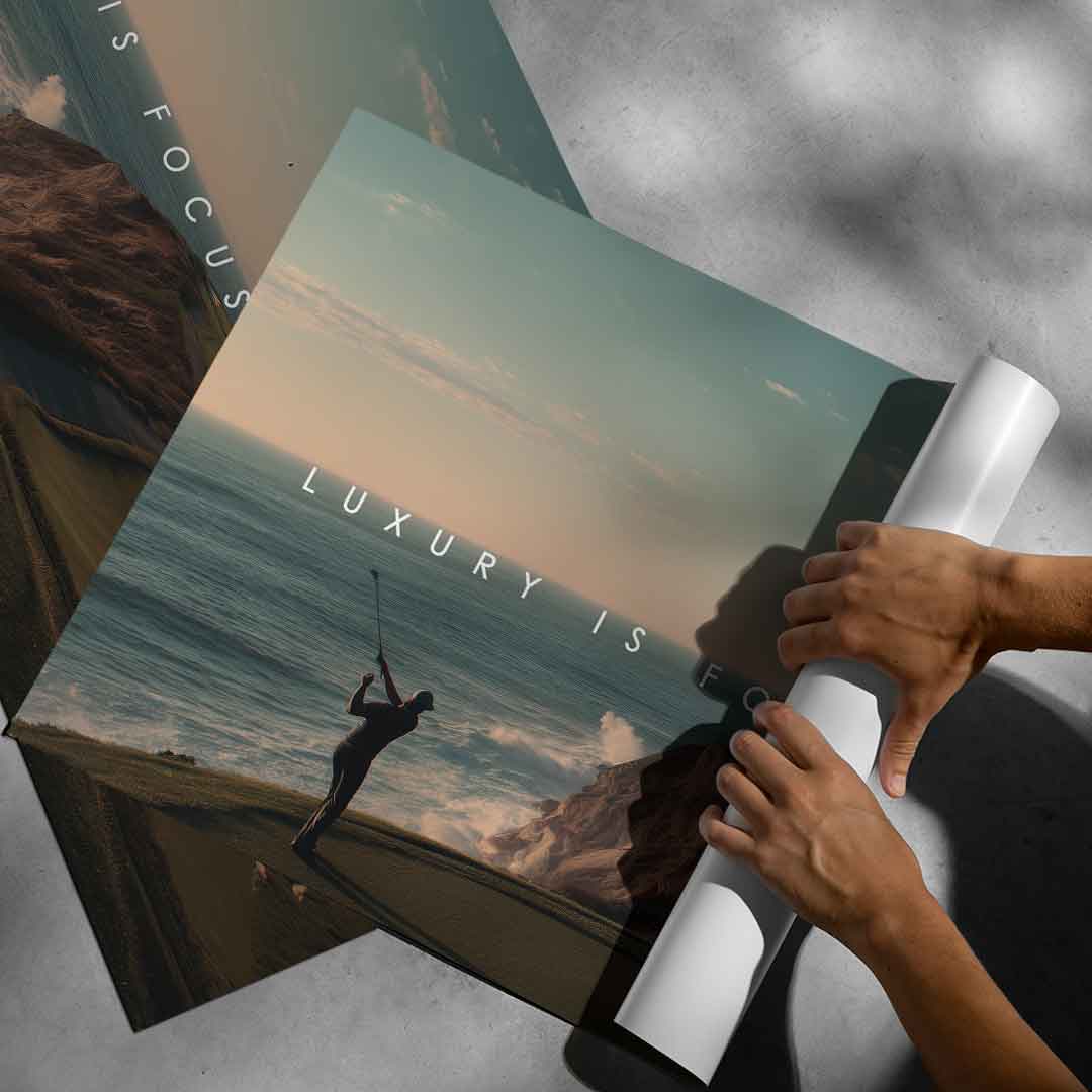 Luxury is Focus in Motion - Poster