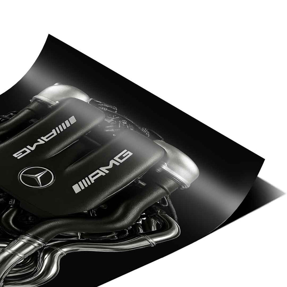 Mercedes V8 Engine Poster – Ansicht 3